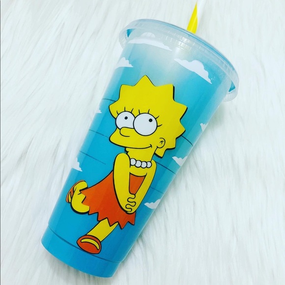 The Simpsons Intro - Starbucks Cold Cup 24oz - Picture 2 of 2